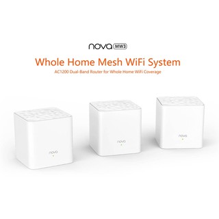 Tenda  Nova MW3 (3-PACK) AC1200 กระจายwifi ไม่ต้องเดินสาย