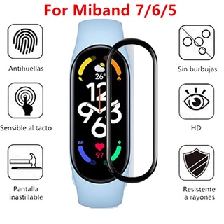 ฟิล์มกระจกกันรอยหน้าจอ แบบนิ่ม 3D สําหรับ Mi Band 7 6 5 Xiaomi Miband 5 6 7 Miband 7