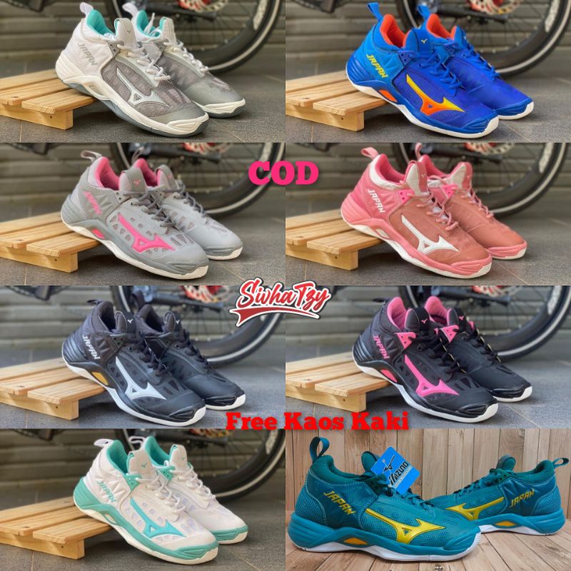 รองเท าวอลเลย บอลราคาถ ก Cod Mizuno Wave Momentum Japan Mid Low Volleyball Shoes Volleyball Voly Lokal Shopee Thailand