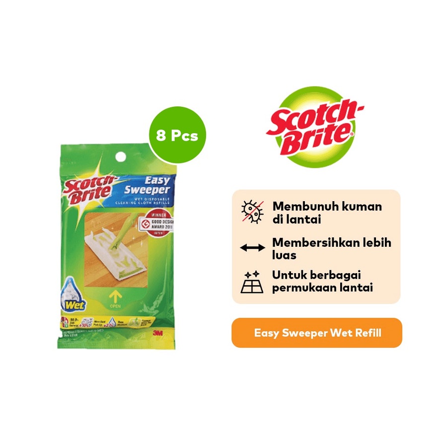 3M Scotch Brite Easy Sweeper รีฟิลแบบเปียก