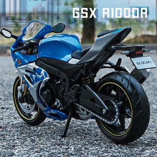 โมเดลรถจักรยานยนต์ Suzuki GSX R1000R สเกล 1:12 ของเล่นสําหรับเด็กผู้ชาย ผู้หญิง ของขวัญวันเกิด