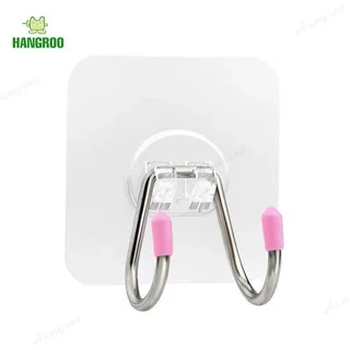 HANGROO H571 ที่แขวนของ ตะขอแขวนของ แบบติดผนัง ที่แขวนอเนกประสงค์ ไม่ต้องเจาะรู