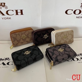 กระเป๋าสตางค์ใบสั้น Coach งานหนังแท้ 💯💯