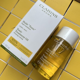 น้ำมันโทนิค Clarins Huile "Tonic" Tonic Body Treatment Oil ขนาด 100ml.มีสคบ.โฉมใหม่