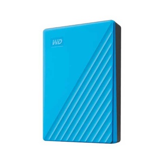 (ลุ้นรับVoucher Starbucks มูลค่า 100 บาท)Western Digital HDD 4 TB External Harddisk ฮาร์ดดิสพกพา รุ่น My Passport 2019,4 TB,USB 3.0,BLUE