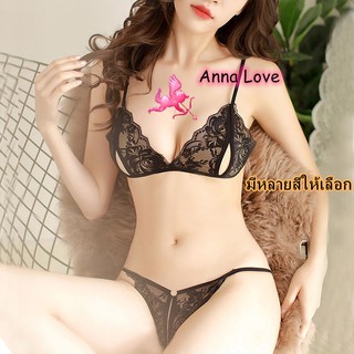 ชุดชั้นในเซ็กซี่ ลูกไม้ดำ สินค้ามาแบบ 2 ชิ้น ขนาดฟรีไซด์ ฟรีไซส์ women underwear