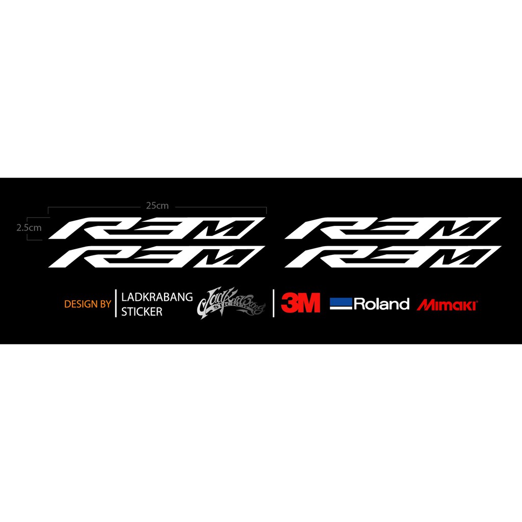 สติ๊กเกอร์ติดรถ โลโก้ R3M 3mแท้