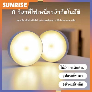 ไฟกลางคืน โคมไฟหัวเตียง LED เปิด-ปิดอัตโนมัติ สามารถติดผนังด้วยเทปแม่เหล็ก ติดตั้งบันได ห้องน้ำ หัวเตียง（086）