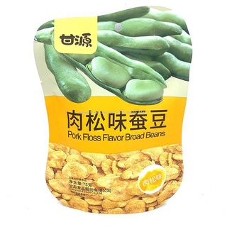 เมล็ดทานตะวันอบกรอบ อบแห้ง อร่อย มีประโยชน์ Ganyuan Pork Floss Flavor Broad Beans 75g