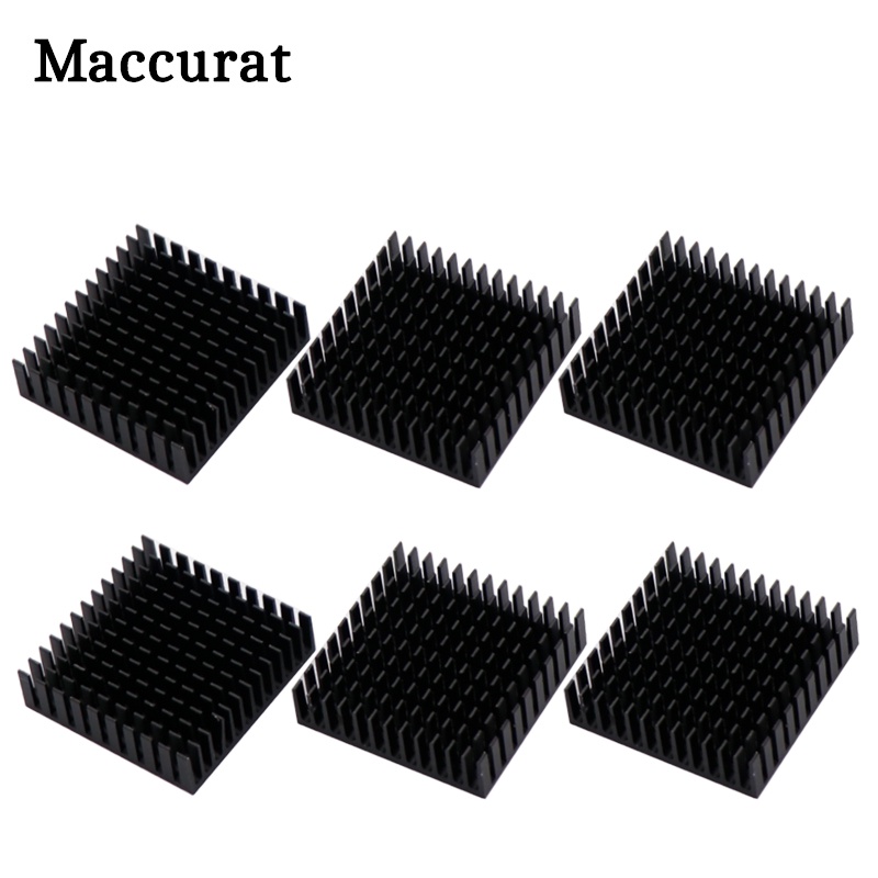 Maccurat 4 ชิ้น ฮีทซิงค์อลูมิเนียม 40x40x11 มม. สําหรับเครื่องพิมพ์ 3D ระบายความร้อน