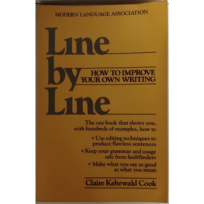 (ภาษาอังกฤษ) Line by Line How to Improve Your Own Writing *หนังสือหายากมาก*