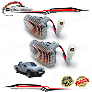 ชุดไฟเลี้ยวข้าง 2 ชิ้น เลนส์ขาว 12V Isuzu TF TFR Holden Rodeo Vauxhall Brava ขนาด 6x4x6 จำนวน 2 Pieces ปี 1999 - 2002