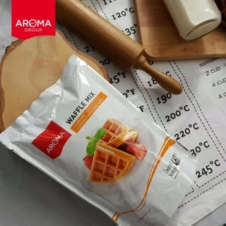 Aroma แป้งวาฟเฟิล สำเร็จรูป Waffle Powder Mixed ตราอโรม่า (ซองขนาด 460 กรัม/ซอง)