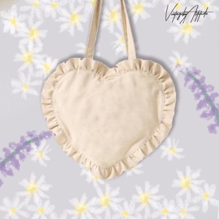 มีทุกสี Tote bag heart shape มีระบาย