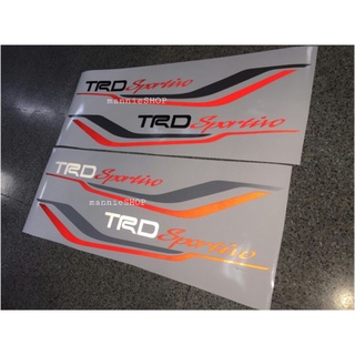 สติ๊กเกอร์แบบดั้งเดิม ติดแก้มท้ายรถ TOYOTA REVO คำว่า TRD Sportivo แสดงในงาน MOTOR SHOW 2016 sticker ติดรถ แต่งรถโตโยต้า