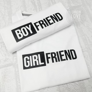 เสื้อคู่รัก BoyFriend&amp;GirlFriend พร้อมส่งทุกไซส์ #C032 ตัวละ