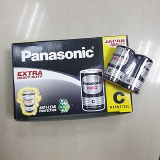 ถ่านไฟฉาย (แพ็ค2ก้อน) Panasonic NEO R14NT/2SL C