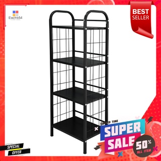 ชั้นวางของ 4 ชั้น STACKO AMAS 44x30.5x124 ซม. สีดำ4-TIER SHELVING UNIT STACKO AMAS 44X30.5X124CM BLACK