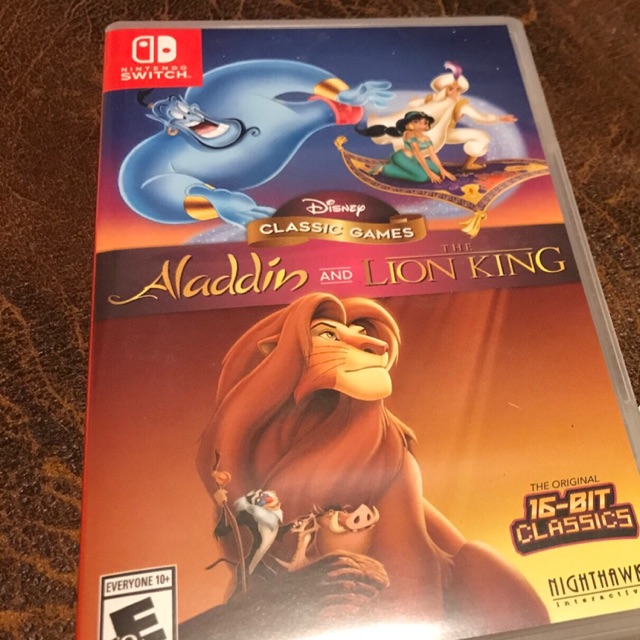 Aladdin&amp;Lion king (Games nintendo switch) มือสอง