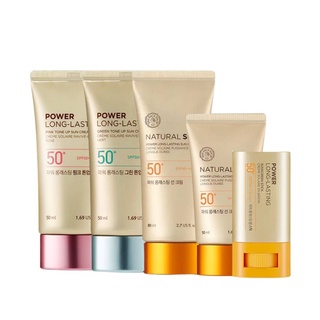 The Face Shop Power Long-Lasting Sun Cream SPF50+ PA+++ 50ml / Pink Tune Up / earpearp / Sun Stick 18g