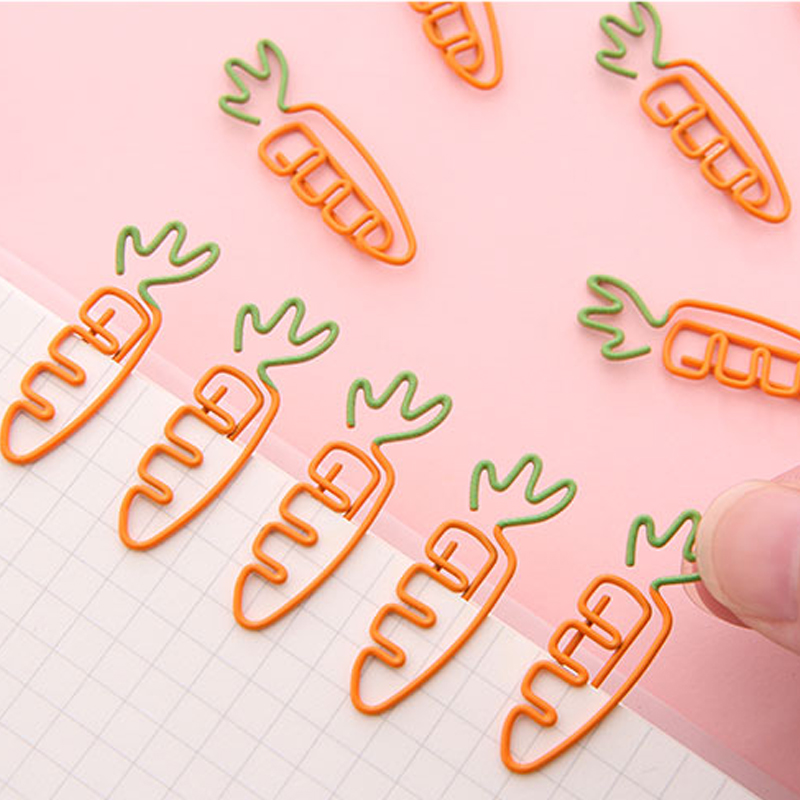 Creative Metal Carrot Paper Clip Peculiar Bookmark Holder - รูปที่ 7
