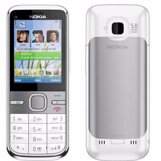 โทรศัพท์มือถือโนเกียปุ่มกด  NOKIA C5 (สีขาว)  3G/4G  รุ่นใหม…