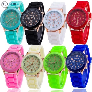 นาฬิกาสายยาง สีสันสดใส นาฬิกาสปอร์ตซิลิโคน Fashion Color Silicone Sport Watch