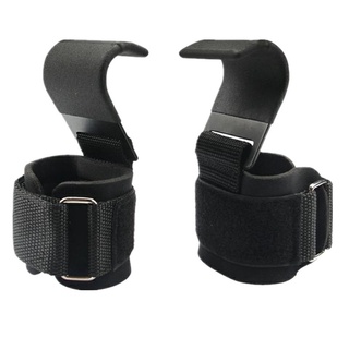【Good_luck1】ถุงมือฟิตเนส โหนบาร์ ดึงข้อ Straps steel hook (ตะขอเหล็ก)ส่งฟรี