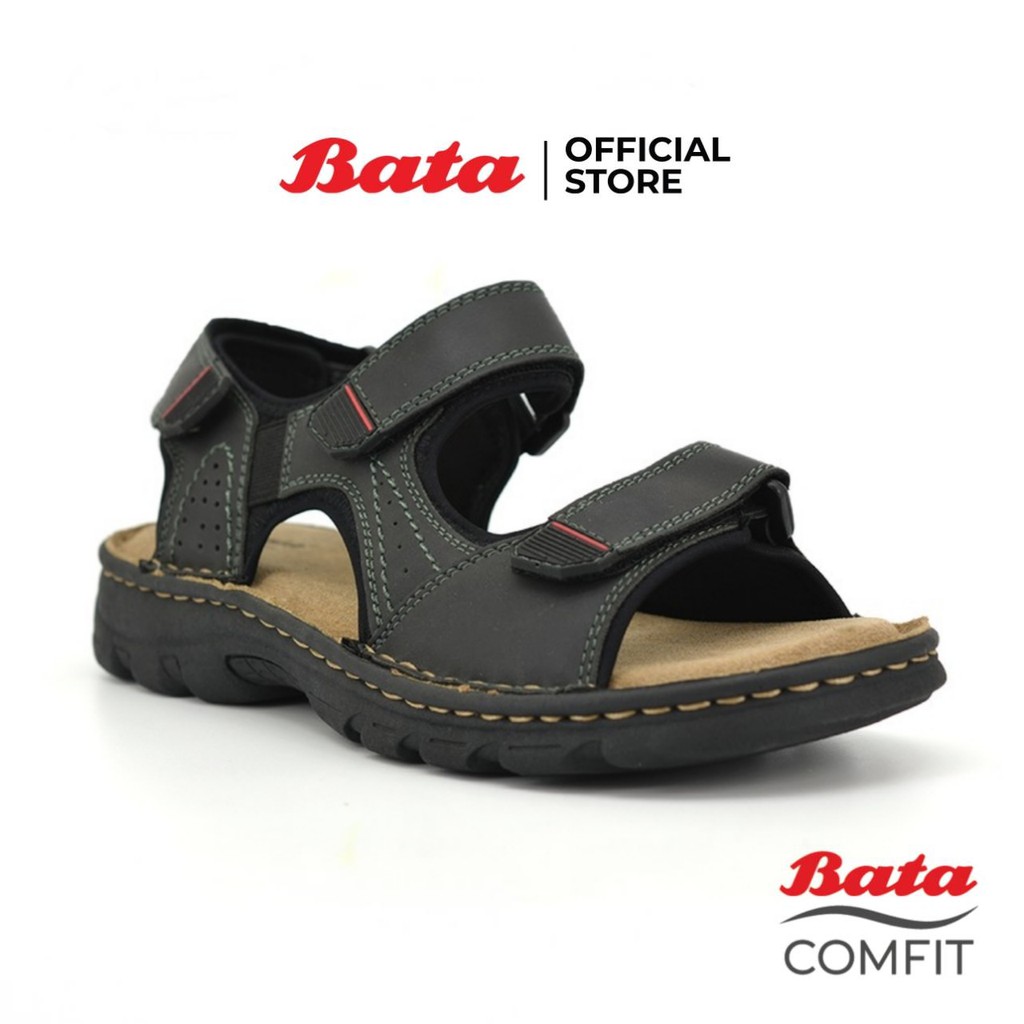 Bata Comfit MEN'S รองเท้าแตะ รองเท้ารัดส้นผู้ชาย สีดำ รหัส 8616791 Mensandal Fashion SUMMER