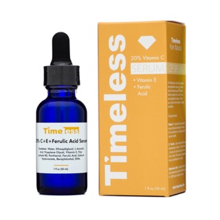 ปรับสีผิวให้สม่ำเสมอ ชุ่มชื้น Timeless Vitamin C+E Ferlulic Acid 30ml