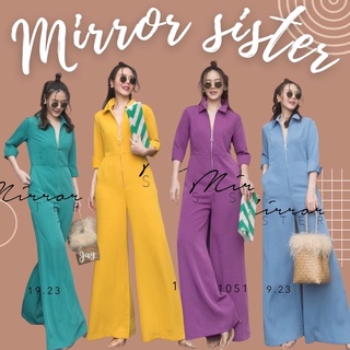 VieRRa PLaySUiT•• ชุดกางเกงขายาว แพทเทิร์นสวยเริ่ด ช่วงบนเป็นทรงคอปกเชิ้ต แขนประมาณศอก
