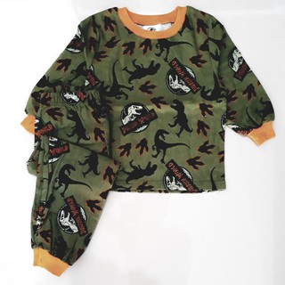 Khaki Dinosaur  Set แบรนด์ Jellifish Kids พร้อมส่ง