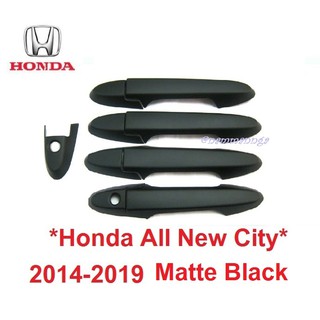 ครอบมือจับประตู HONDA CITY 2014-2019 สีดำด้าน ฮอนด้า ซิตี้ รุ่นรองTop ครอบมือดึง ครอบมือเปิดประตู ครอบมือจับ ครอบมือเปิด