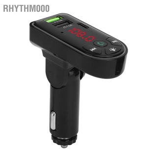 [Rhythm000] เครื่องเล่น Mp3 Fm บลูทูธ 5.0 พร้อมหน้าจอ Led สําหรับรถยนต์