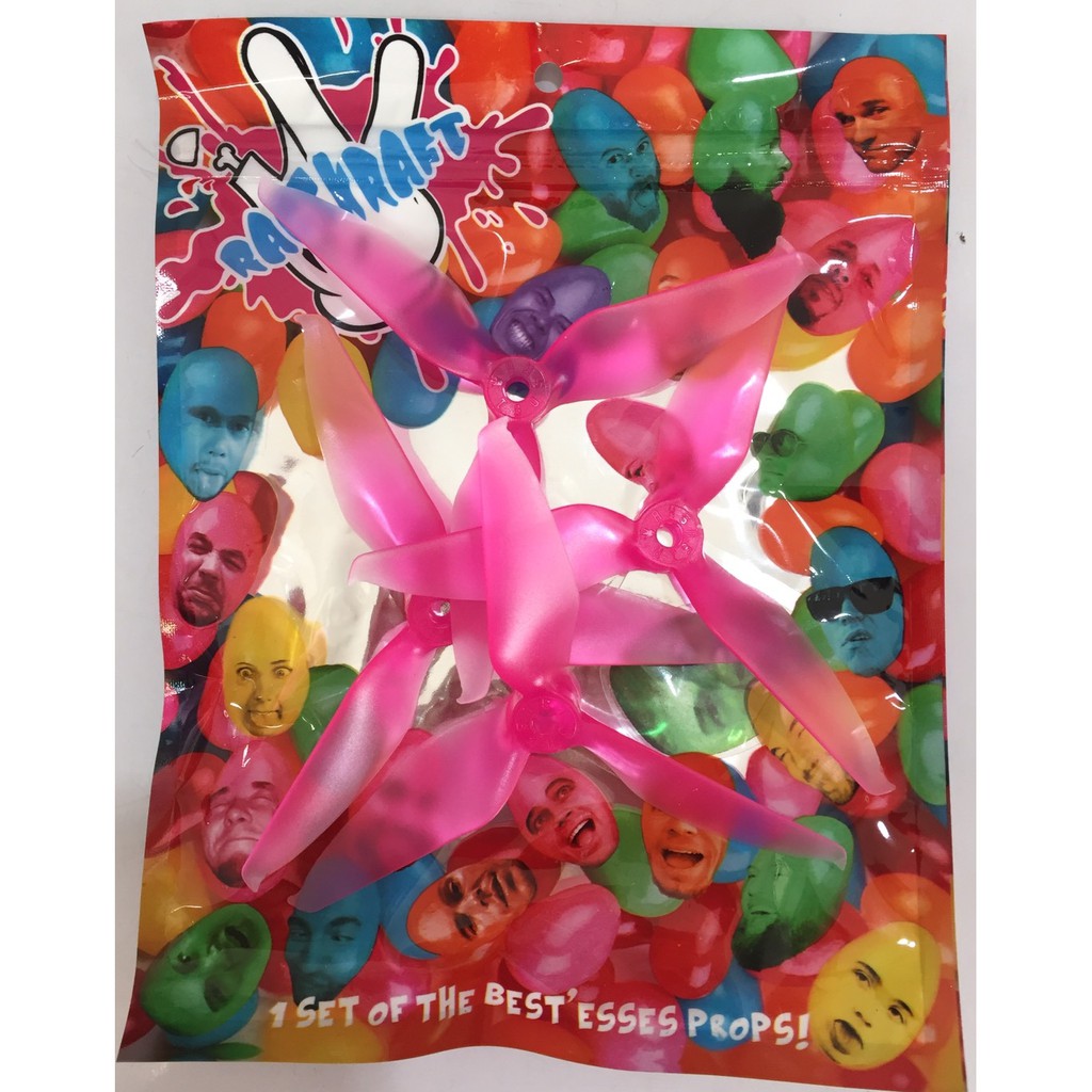 ใบพัดโดรน 5x5.1 3แฉก รู5มิล (4ใบ)  L+R ใบขนม สำหรับใส่ Drone Rc