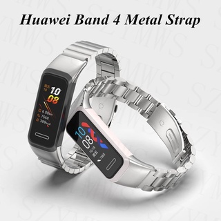 สายนาฬิกาข้อมือโลหะ แบบเปลี่ยน สําหรับ Huawei Band 4 Huawei Band 4 Smart Watch Band