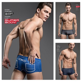 กางเกงบ๊อกเซอร์ Boxer Jeans Super Body รุ่น ผ้ายืด (บรรจุ 1 ตัว/แพ็ค) ราคาพิเศษ