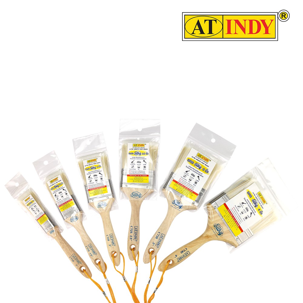 AT INDY Paint Brush แปรงทาสีขนเคมีสังเคราะห์ รุ่น C710 รูปที่ 5