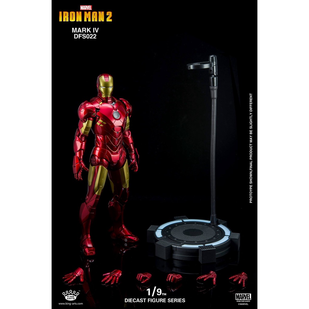King Arts ™ 1/9 IRON MAN MARK IV 4 Diecast Figure Series DFS022 Iron Man 2 ไอรอนแมน โมเดล ฟิกเกอร์