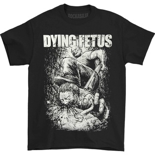 เสื้อยืด ลาย Dying Fetus สีดํา สําหรับผู้ชายS-5XL