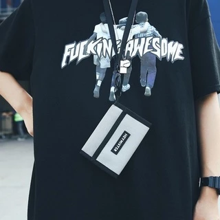 (ส่งด่วน)xspeedfashion(X1721) กระเป๋าสตางค์ใบสั้นHEYMISTERมีสายคล้องคอ ใส่บัตร ใส่เหรียญ ใส่ธนบัตร