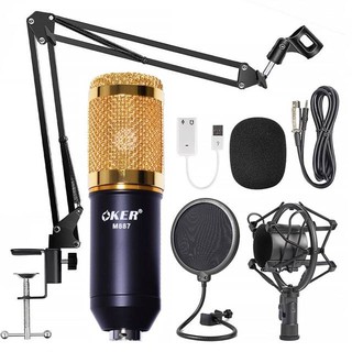 OKER M887 Microphone Condenser  💥💥แถมฟรีUSB Sound 💥💥  // 🔵  🔴 พร้อมส่งทันที 🔵  🔴 // 🚩🚩 รับประกัน 1 ปี 🚩🚩