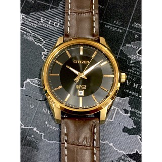 นาฬิกาCitizen Quartz Leather Calfskin Strap รุ่น BI1033-04E