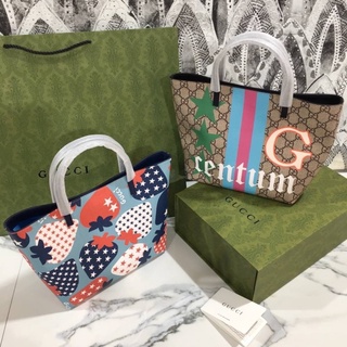 กระเป๋าถือ กุชชี่ print tote Bag Size 11นิ้ว