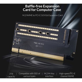 ORICO (PSM2-X16) PCI-E Expansion Post Card M.2 NVME to PCI-E 3.0 X16 Expansioncard M.2 M-key