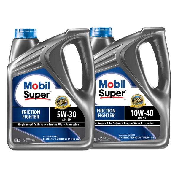 Mobil Super Friction Fighter 5W30 / 10W40 / 15W40 น้ํามันหล่อลื่นรถยนต์