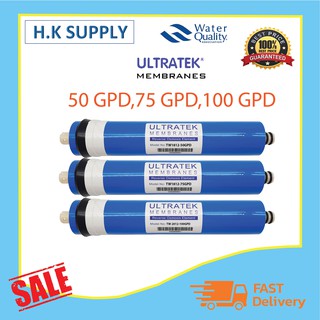 Ultratek ไส้กรองน้ำ ไส้กรองเมมเบรน RO เมมเบรน Membrane 50 75 100 150 155 175 GPD เครื่องกรองน้ำ ตู้น้ำหยอดเหรียญ