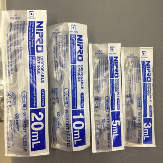 syringe nipro ขนาด 3,5,10,20 ml