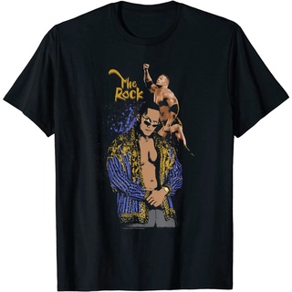 ❉WWE The Rock Vintage Colorized T-Shirt