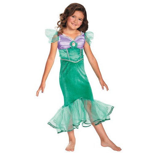 ชุดแฟนซีเด็กหญิง Disney Ariel Sparkle Classic Costumeไซส์ M(6-8 ปี)